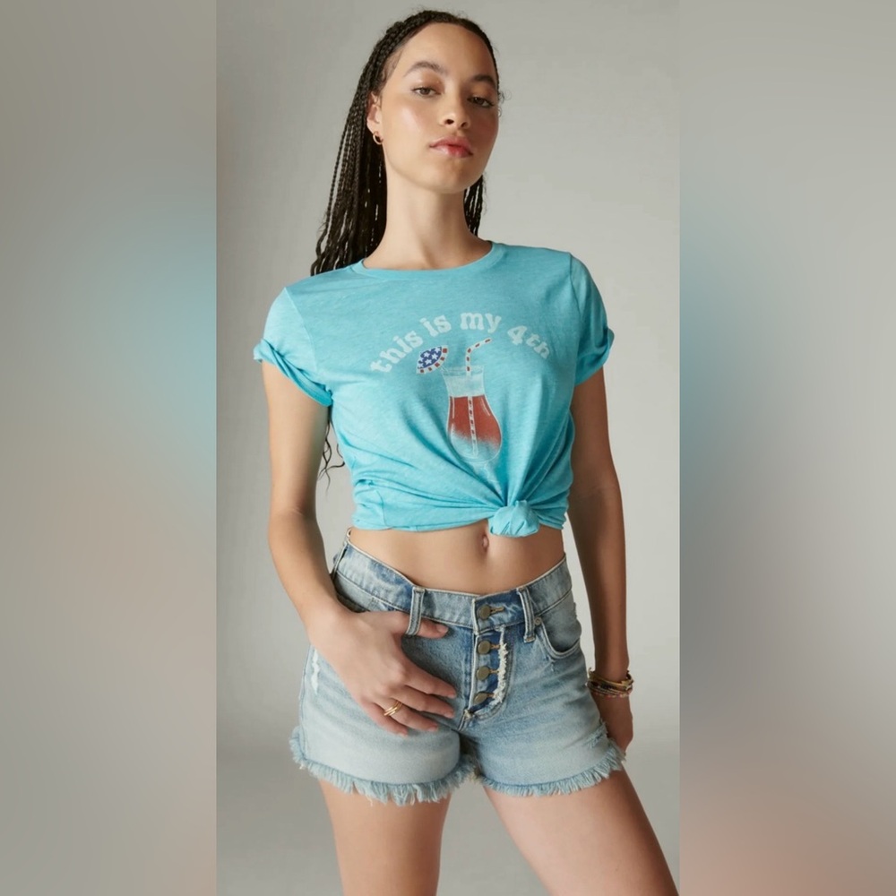 Lucky Brand “This is my 4th” Graphic Tee